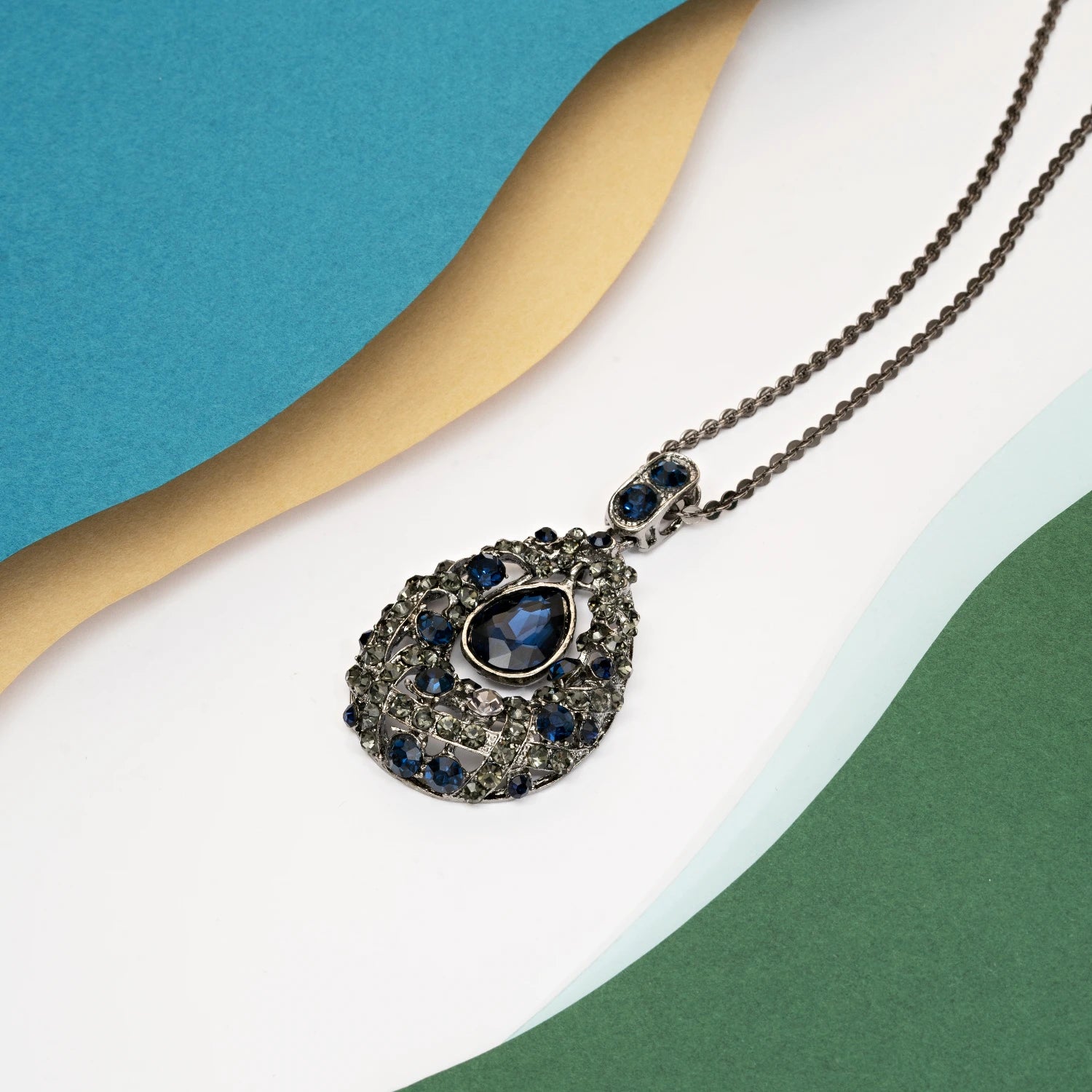 TheRyuko Vintage Long Sweater Chain Necklaces For Women Antique