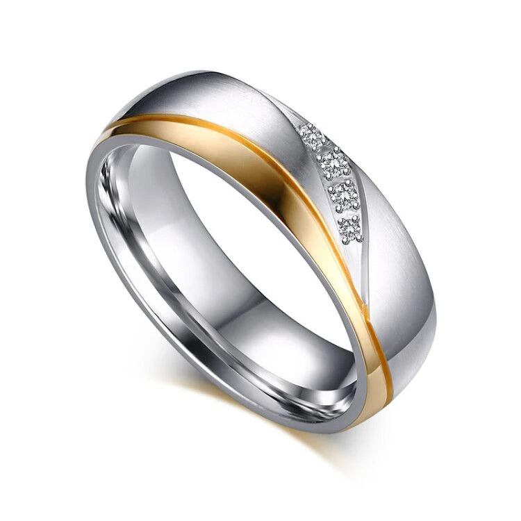 TheRyuko  Personalized Name Promised Wedding Rings for Lover Couple