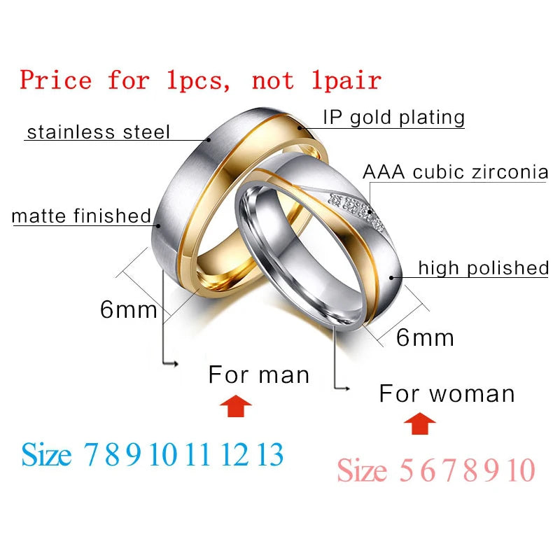 TheRyuko  Personalized Name Promised Wedding Rings for Lover Couple