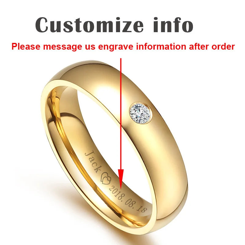 TheRyuko Classic Wedding Rings for Women Men
