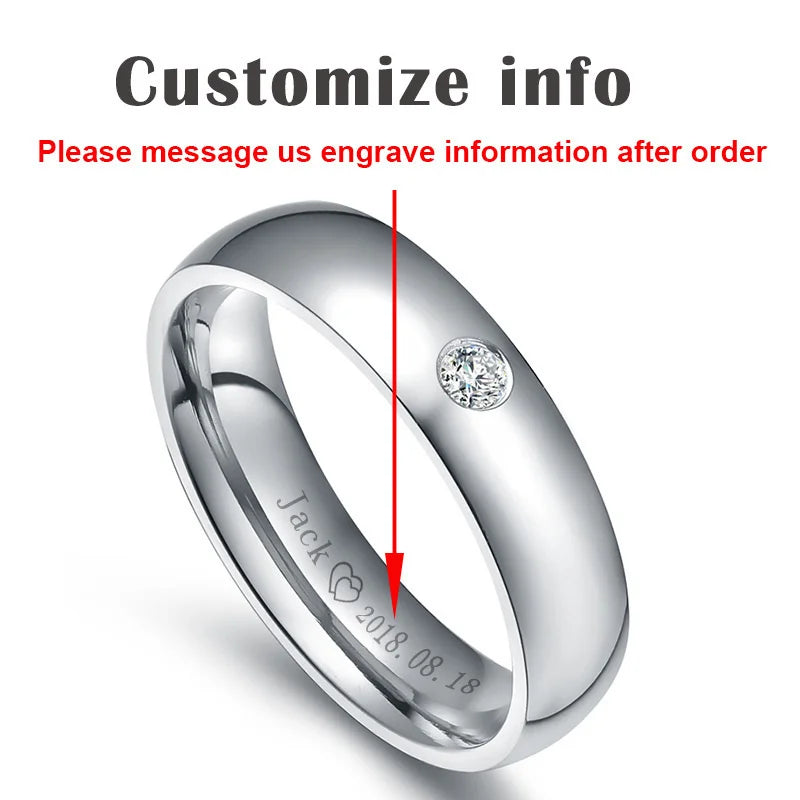 TheRyuko Classic Wedding Rings for Women Men