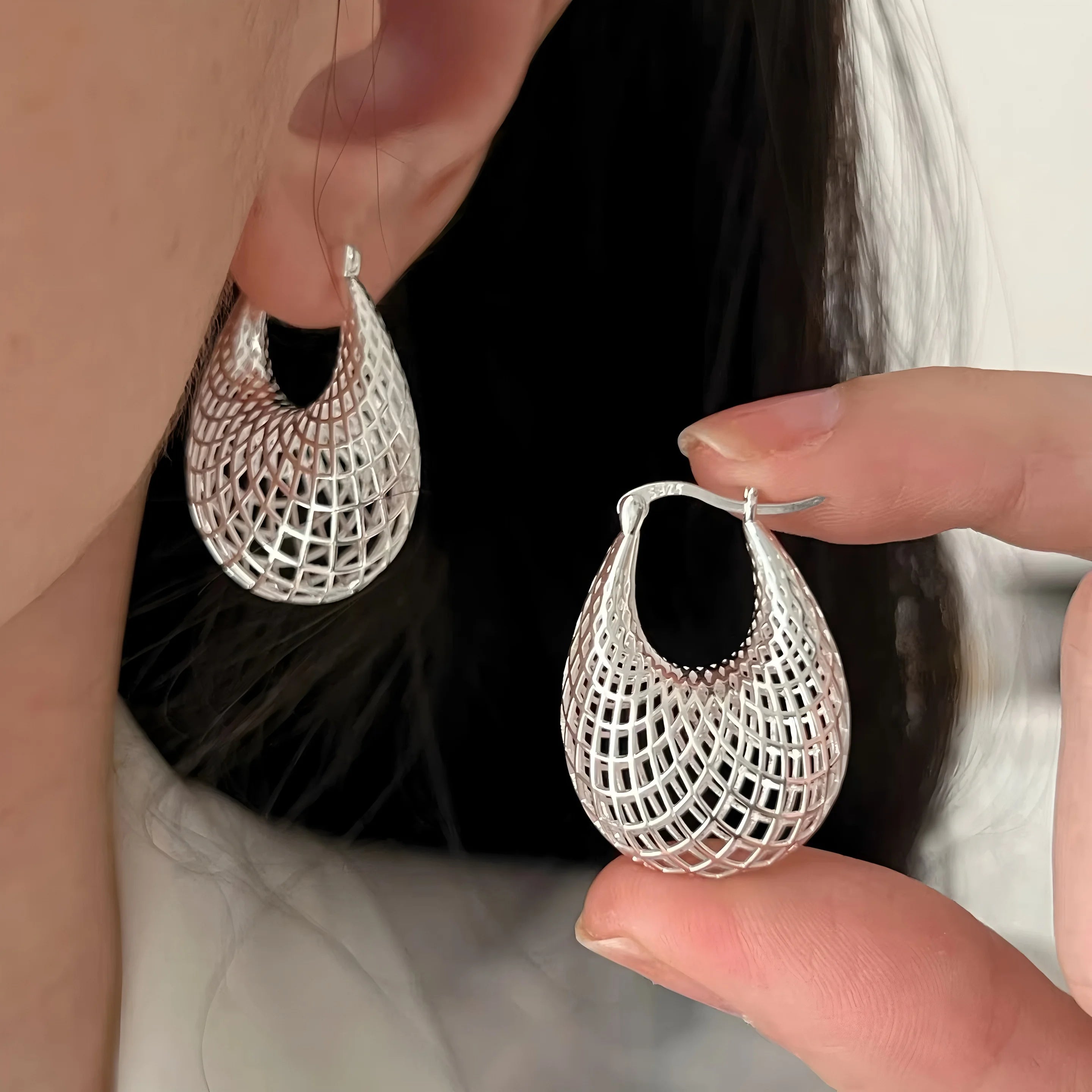 TheRyuko  925 Sterling Silver Bow Knot Earring for Women
