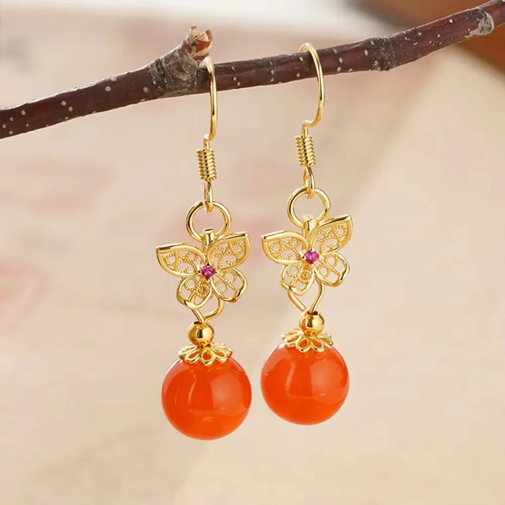 TheRyuko  925 Sterling Silver Bow Knot Earring for Women