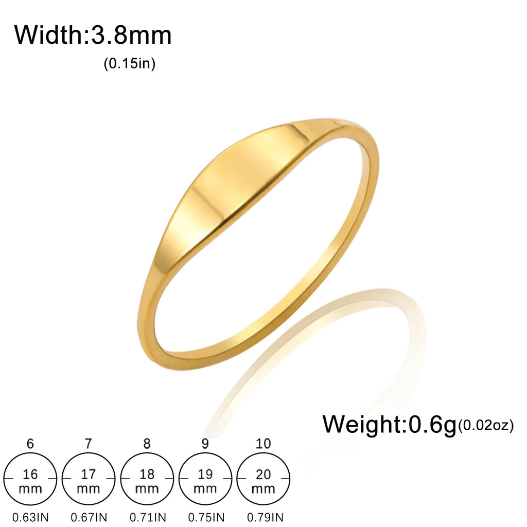 TheRyuko Personalized Name Rings for Women Stainless Steel