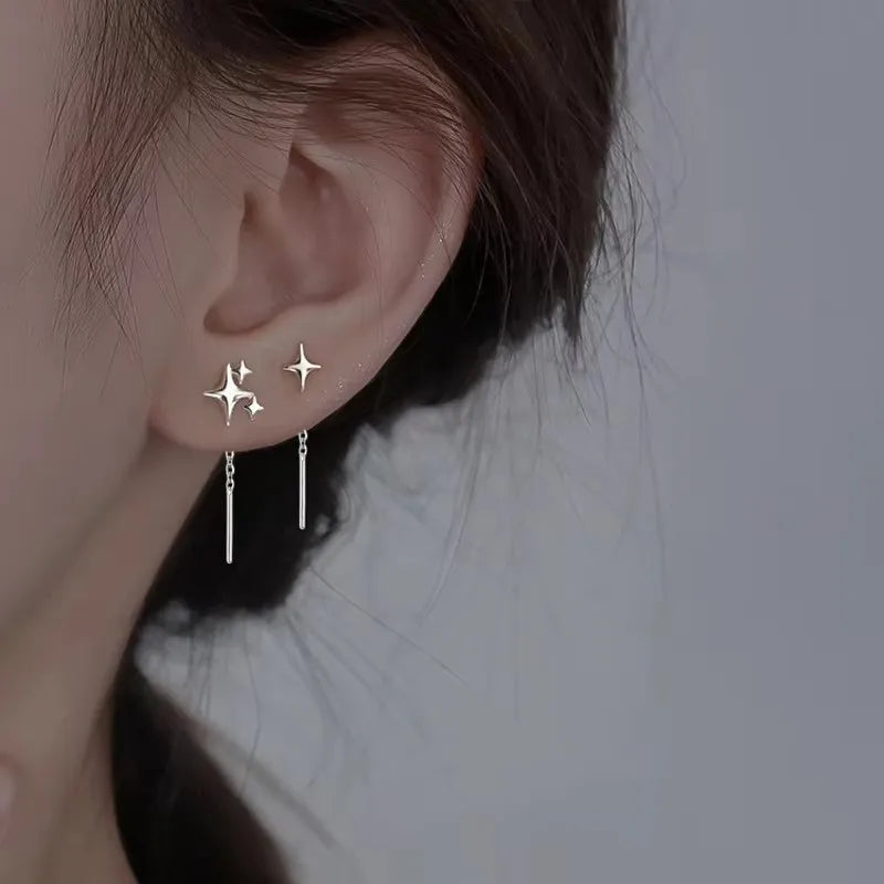 TheRyuko  925 Sterling Silver Bow Knot Earring for Women