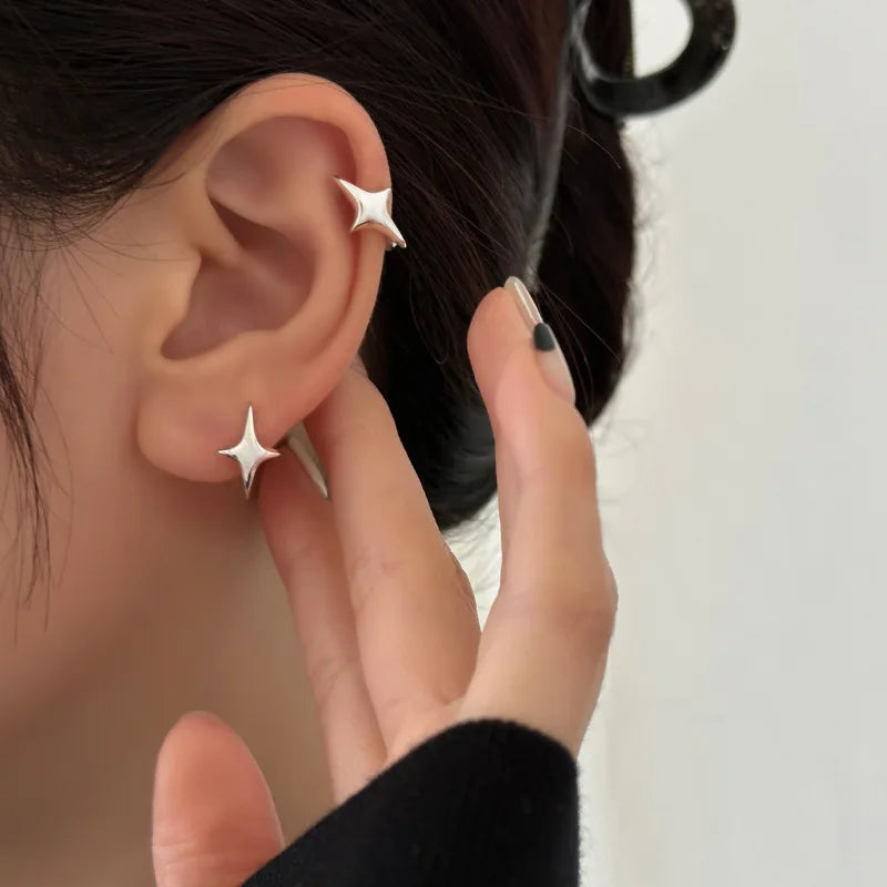 TheRyuko  925 Sterling Silver Bow Knot Earring for Women