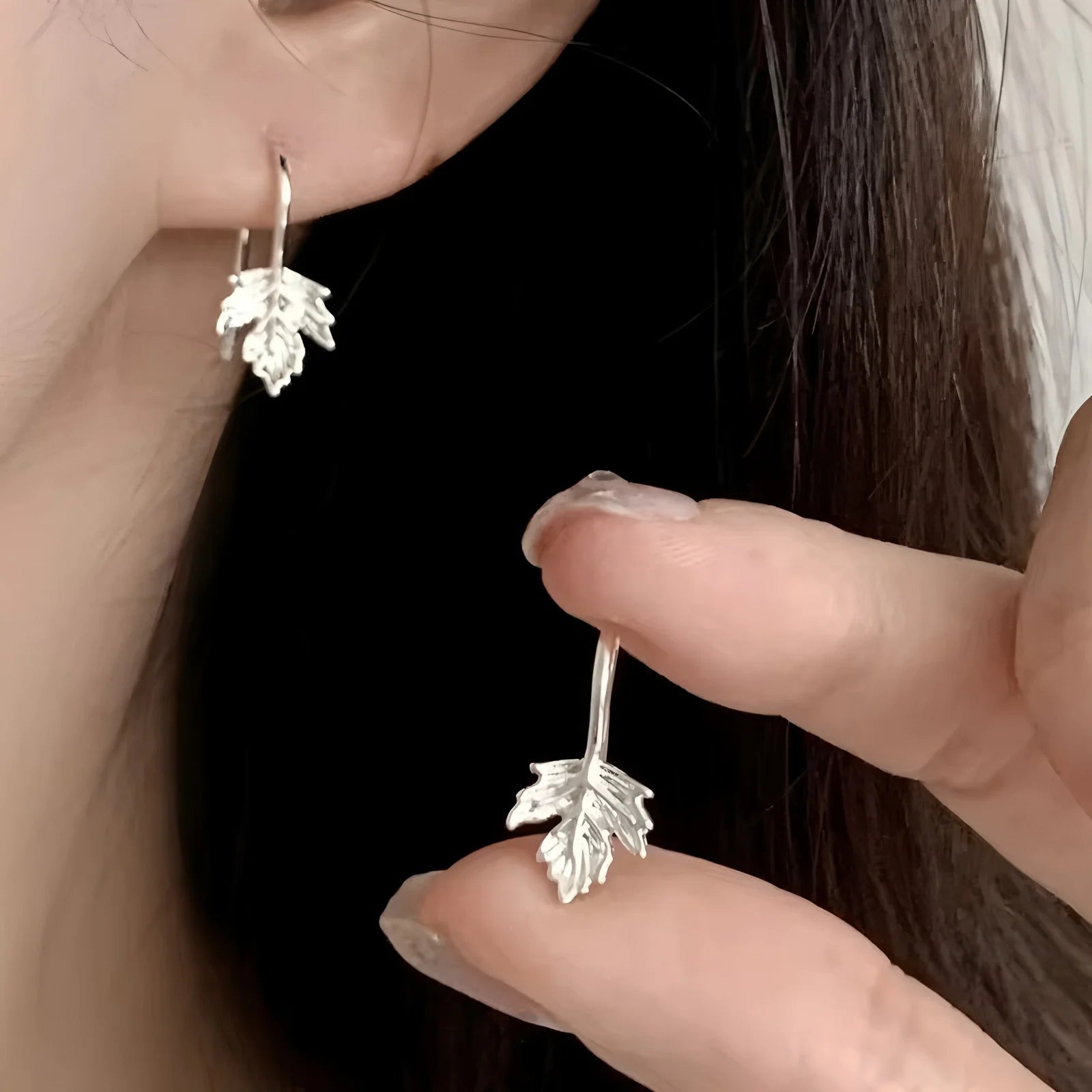 TheRyuko  925 Sterling Silver Bow Knot Earring for Women