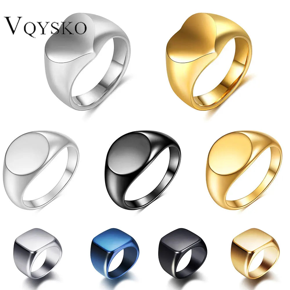 TheRyuko Customized Women Ring Name Letter Pattern